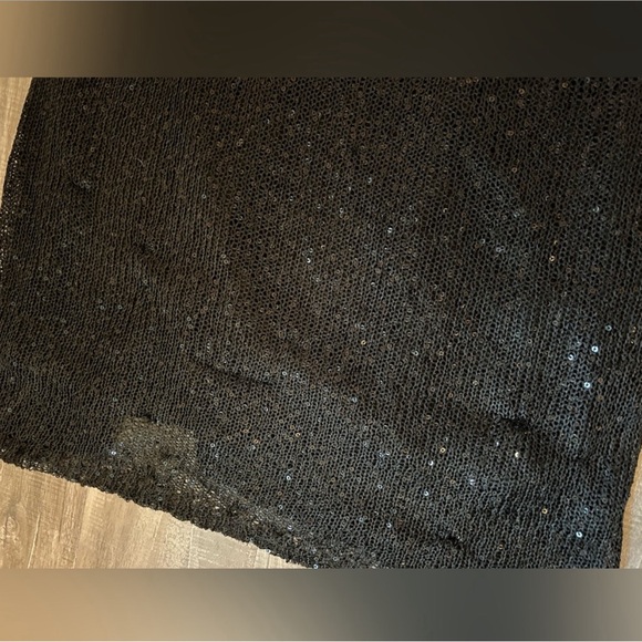 Sequin Knit Dress with Slip - Picture 3 of 10